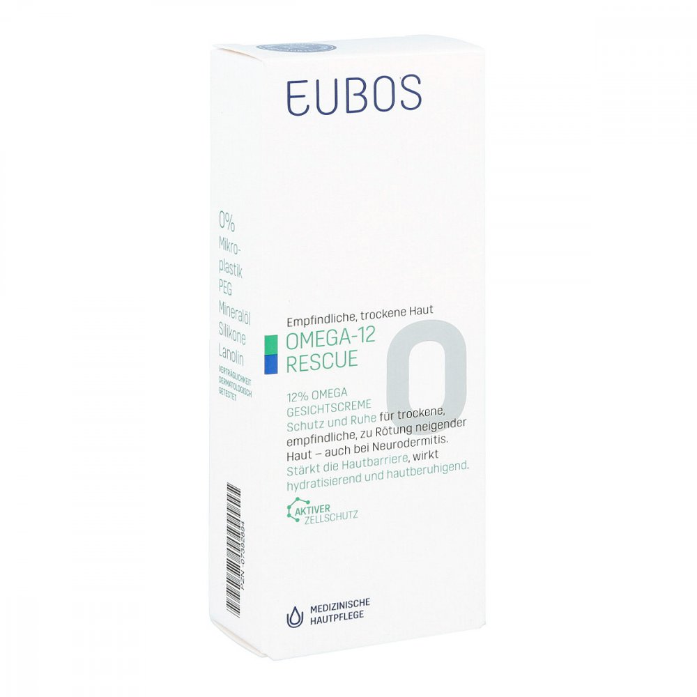 Eubos Omega-12 Rescue 12% Omega Face Cream, 50 ml PZN 07392894