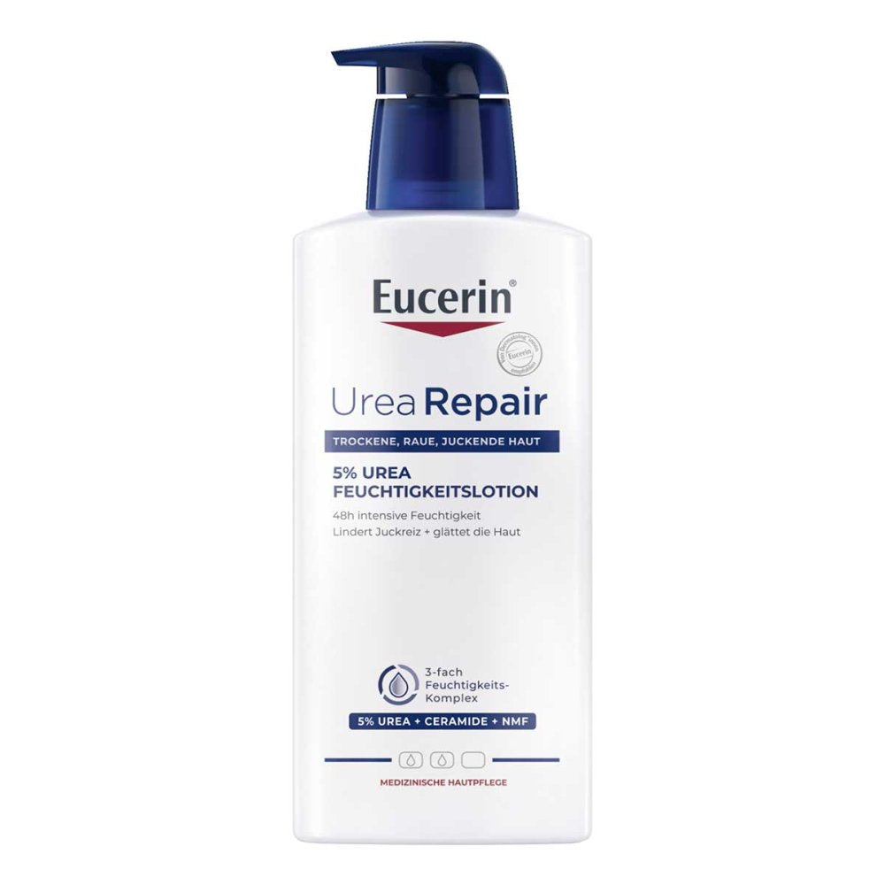 Eucerin 5%尿素密集护理身体乳液 400 毫升 PZN 11678001 针对干性至极干性皮肤/长达48小时防干燥保护