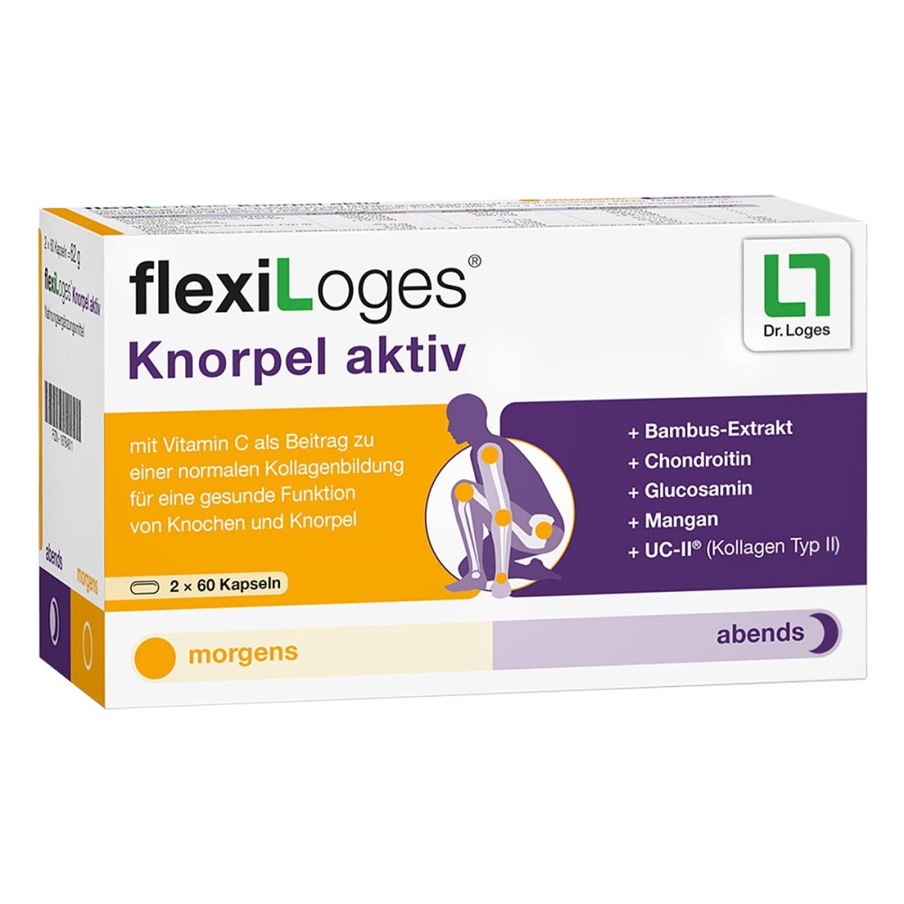 Flexiloges 葡萄糖胺软骨素胶囊 120 粒 PZN 18784611