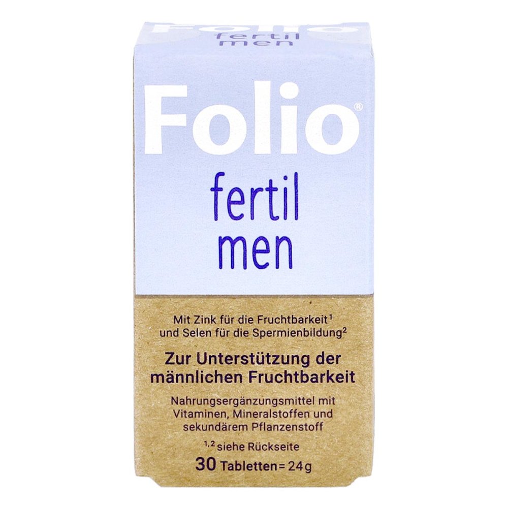 Folio Fertil Men Tablets 30 pcs | Male Fertility & Sperm Support Formula | PZN 18671396