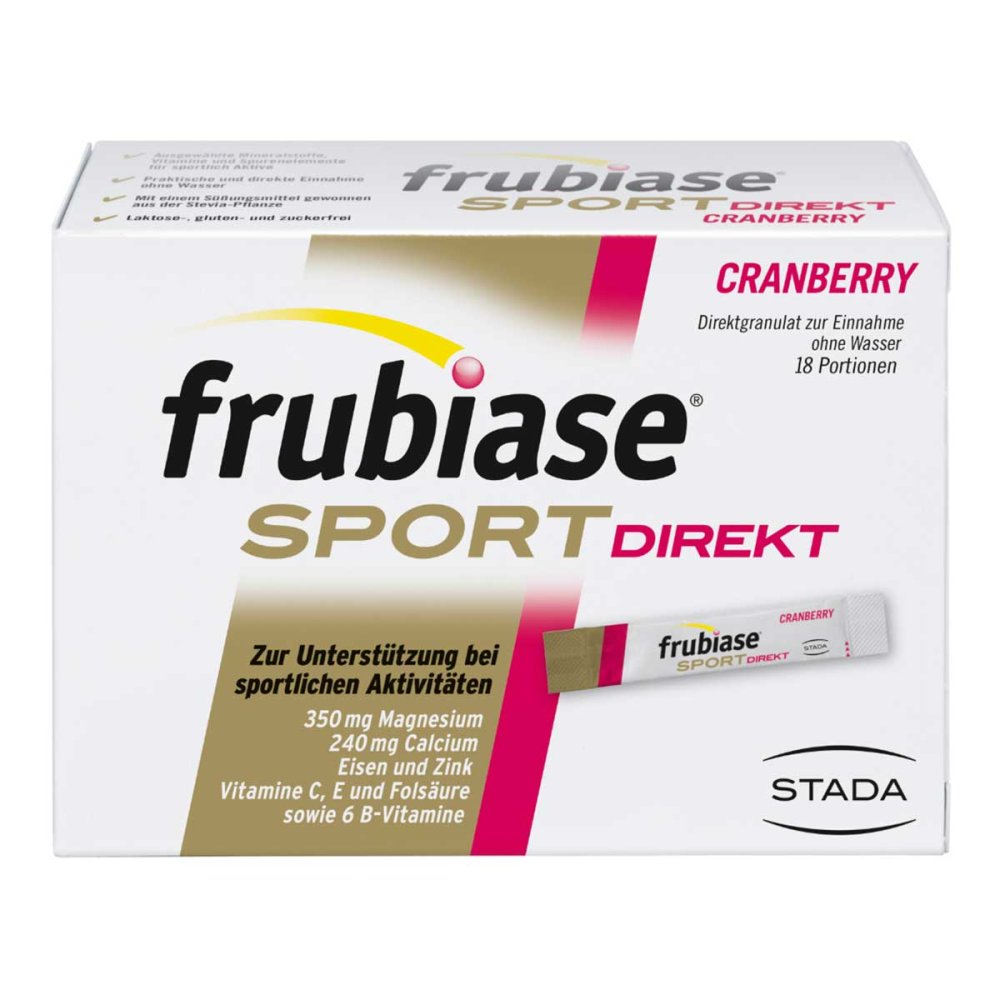 Frubiase Sport Direct Granules, 18 pcs PZN 09702028