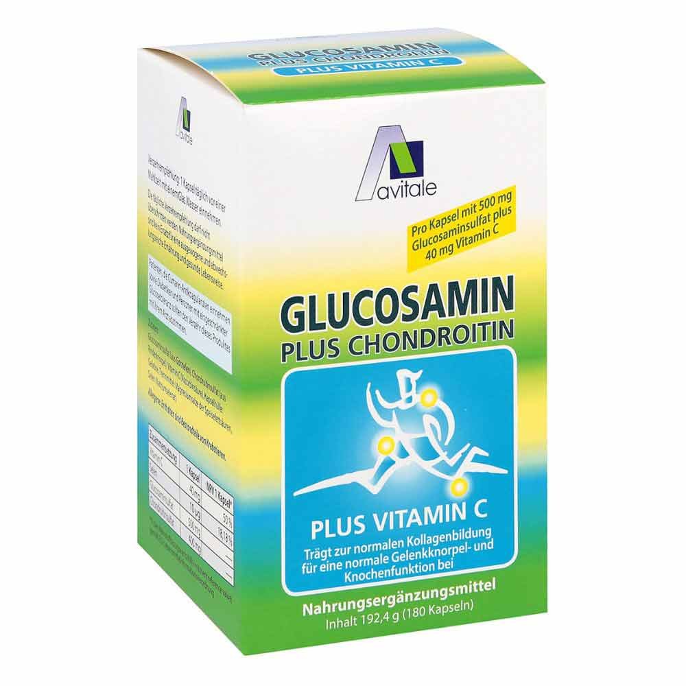 Avitale Glucosamine 500 mg + Chondroitin 400 mg Capsules 180 St PZN 04471104