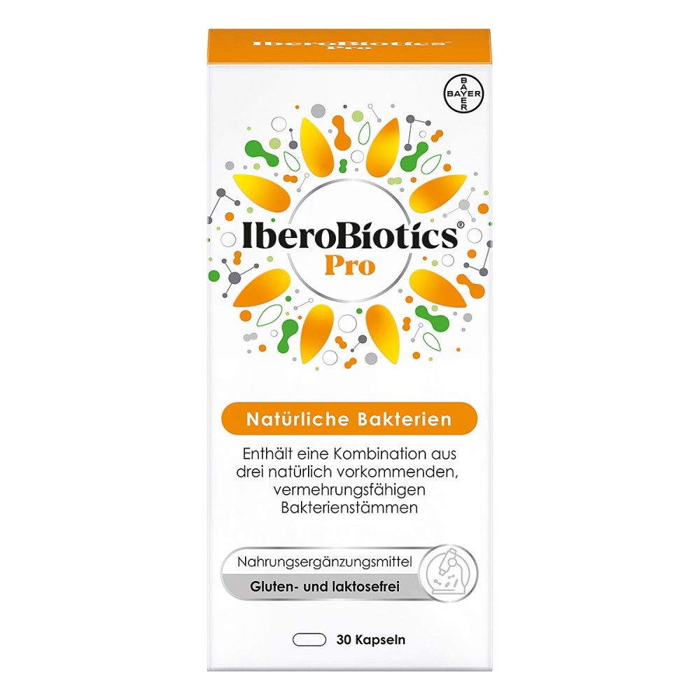 IberoBiotics Pro Probiotic Capsules 30 Capsules 6 Billion CFU Gut & Digestive Support Vegan PZN 17902994