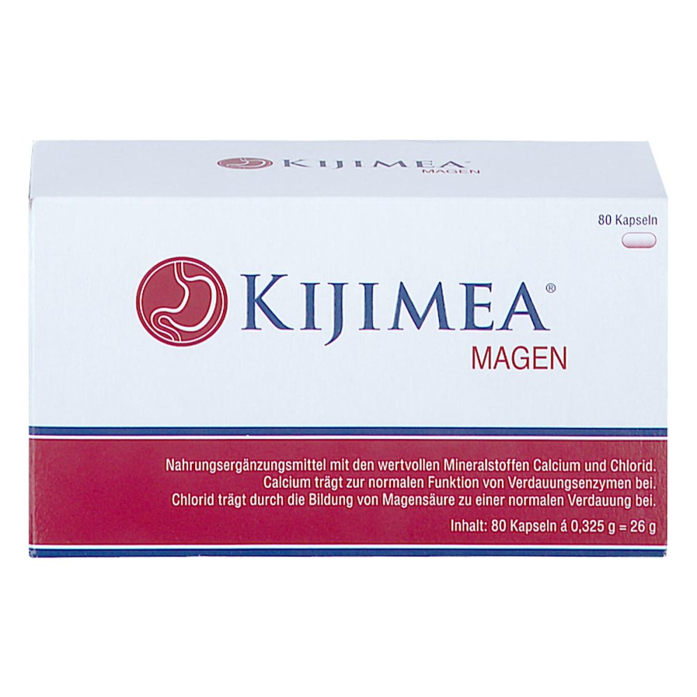 Kijimea stomach 80 Capsules | With Bifidobacterium bifidum MG57, Calcium, Chloride & Lactase | Daily Digestive Support | Lactose, Gluten & Fructose Free | Made in Germany | PZN 18003358