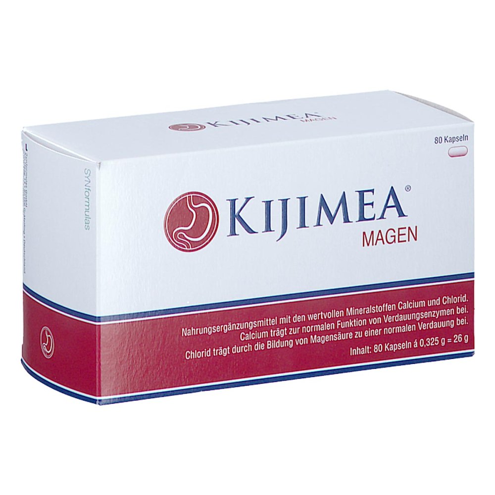 Kijimea stomach 80 Capsules | With Bifidobacterium bifidum MG57, Calcium, Chloride & Lactase | Daily Digestive Support | Lactose, Gluten & Fructose Free | Made in Germany | PZN 18003358