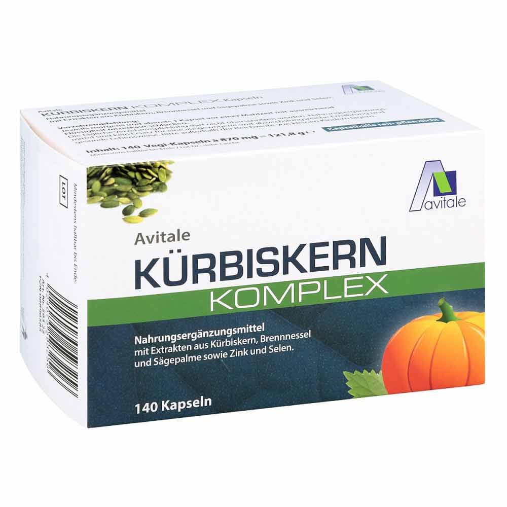 Pumpkin Seed Complex Capsules 140 pcs | Pumpkin Seed + Saw Palmetto + Nettle Formula | PZN 08896585