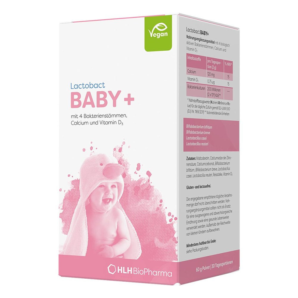德国原装Lactobact 婴儿益生菌粉 60g PZN 04652716 婴幼儿益生菌 0-2岁 双歧杆菌/乳酸杆菌/叶酸