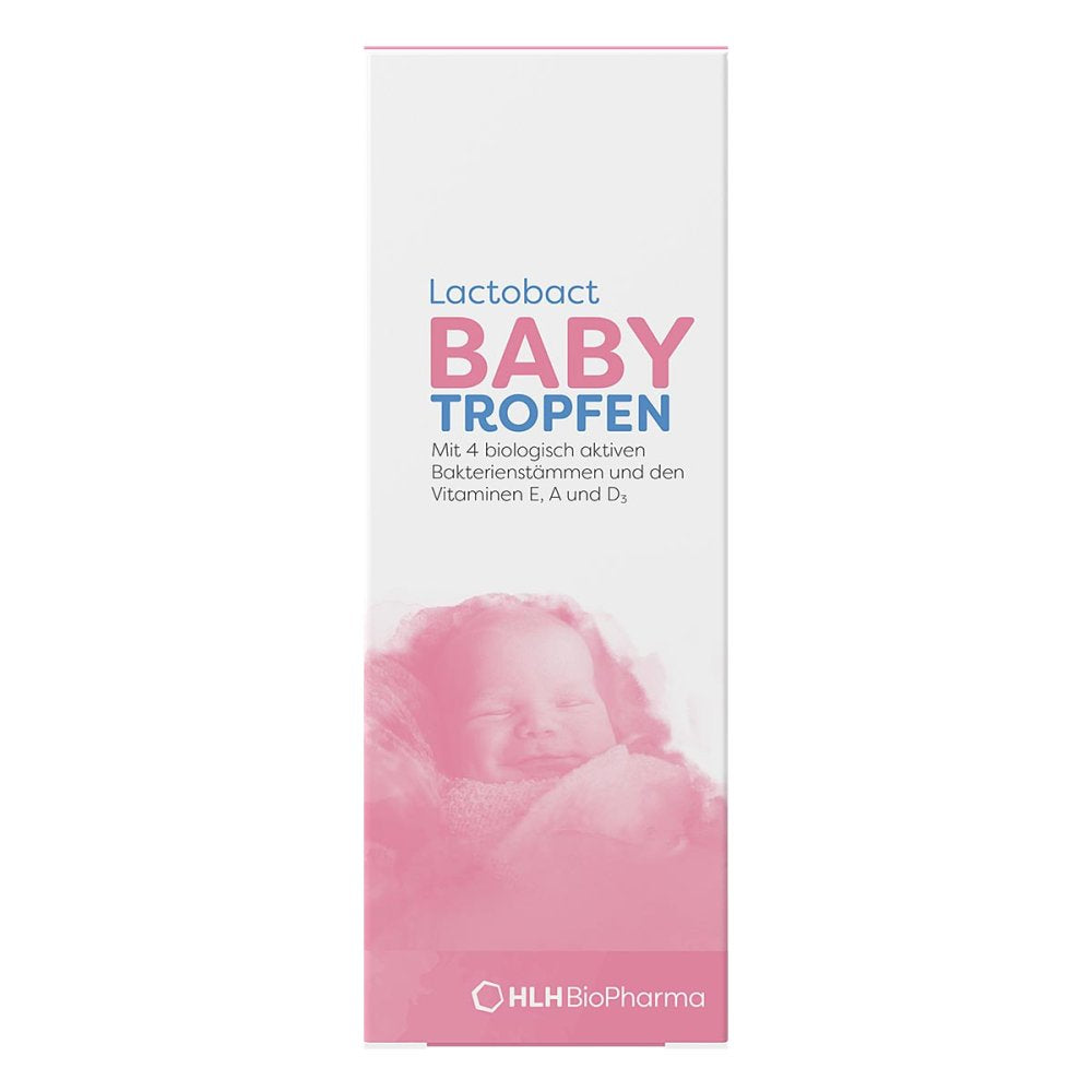 Baby Probiotic Drops with Vitamins A D3 E – Infant Gut & Immune Support – Lactobact Baby 15ml PZN 17166756