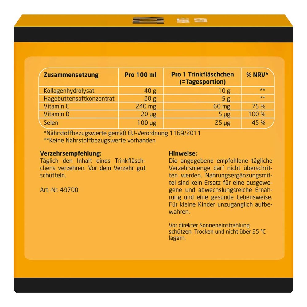 Litozin Rosehip + Collagen Drinking Vials, 30 x 25 ml PZN 11138061