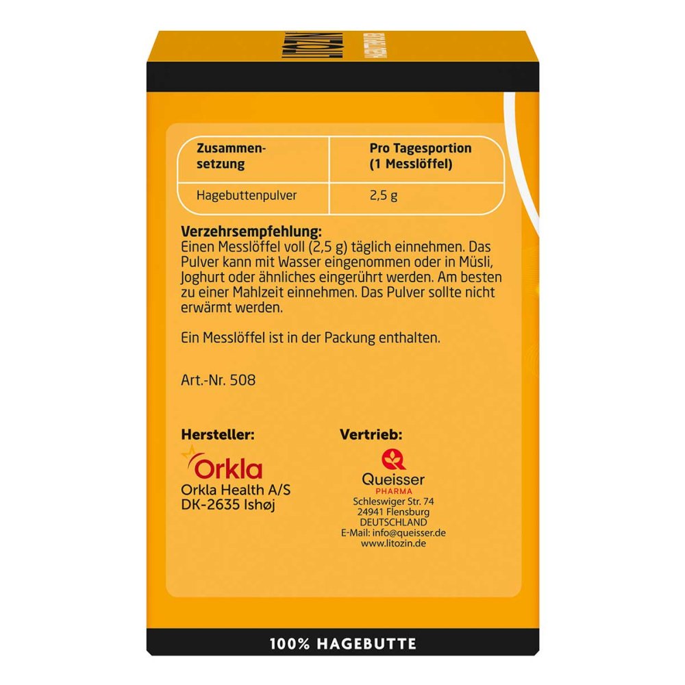 LITOZIN Rosehip Powder, 130 g PZN 11523155