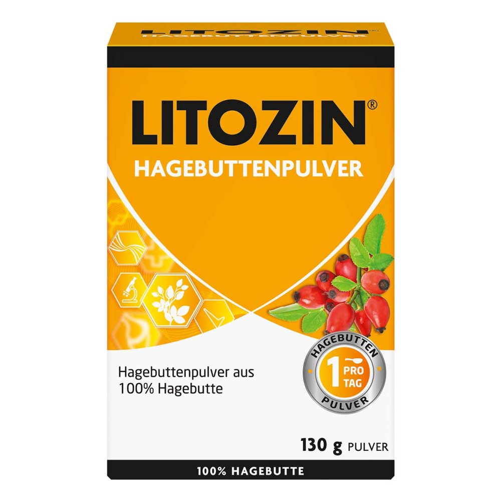 德国原装 Litozin 玫瑰果粉130g 100% 犬蔷薇玫瑰果粉 PZN11523155