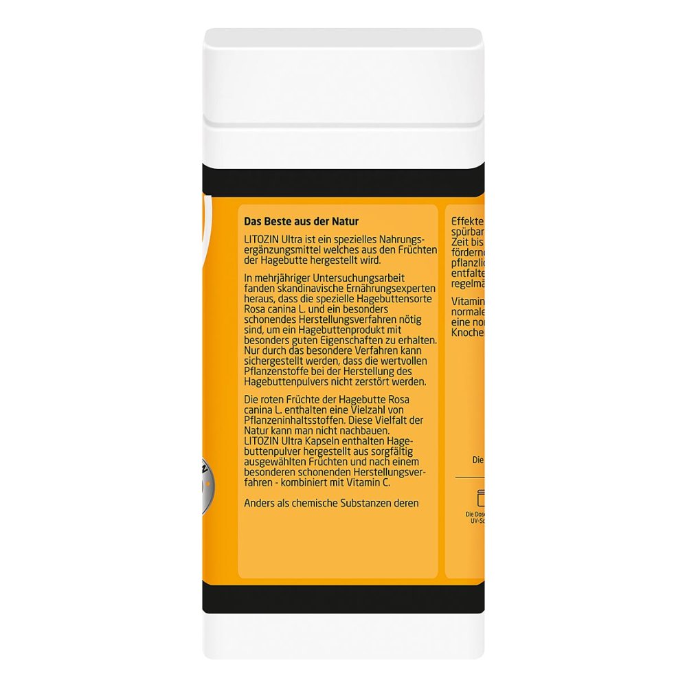 Litozin Ultra Capsules 120 pcs | Rosehip Powder + Vitamin C | Joint & Cartilage Wellness Support | PZN 09771006