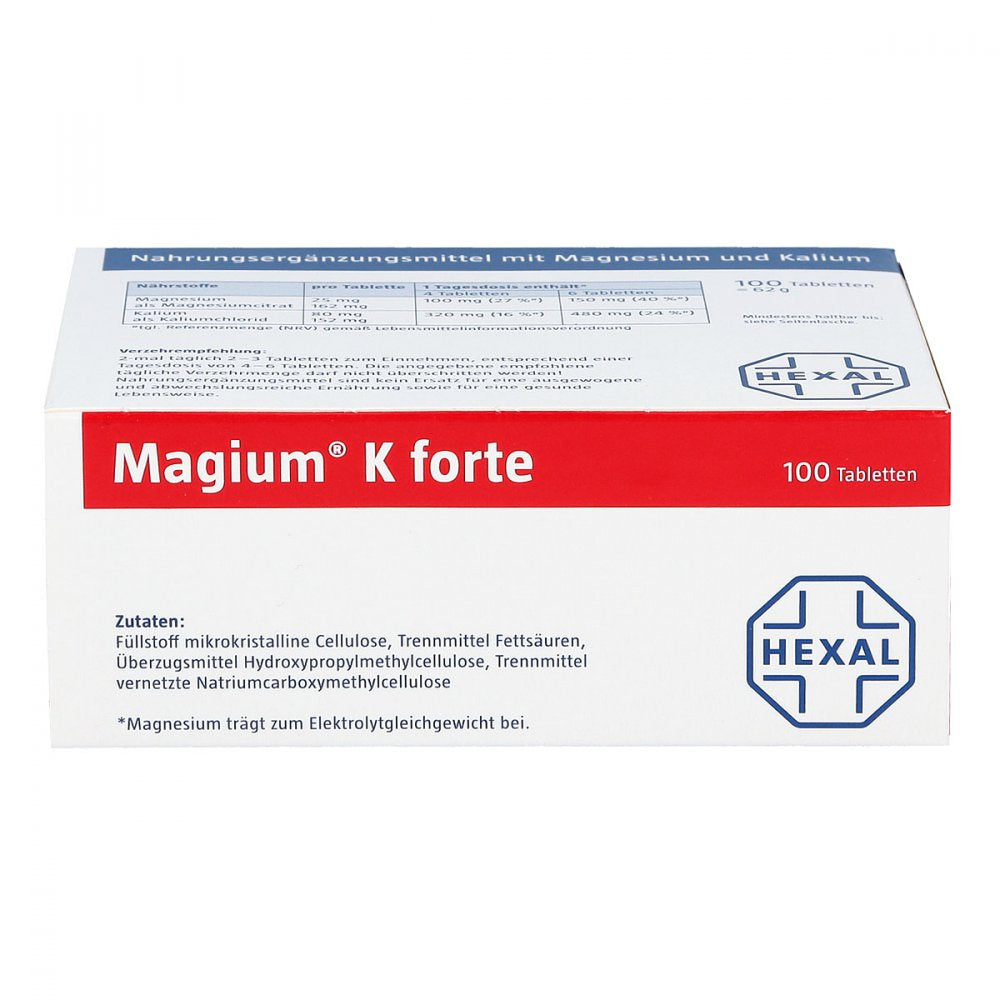 Magium K forte 镁+钾片 100 粒 PZN 02881826