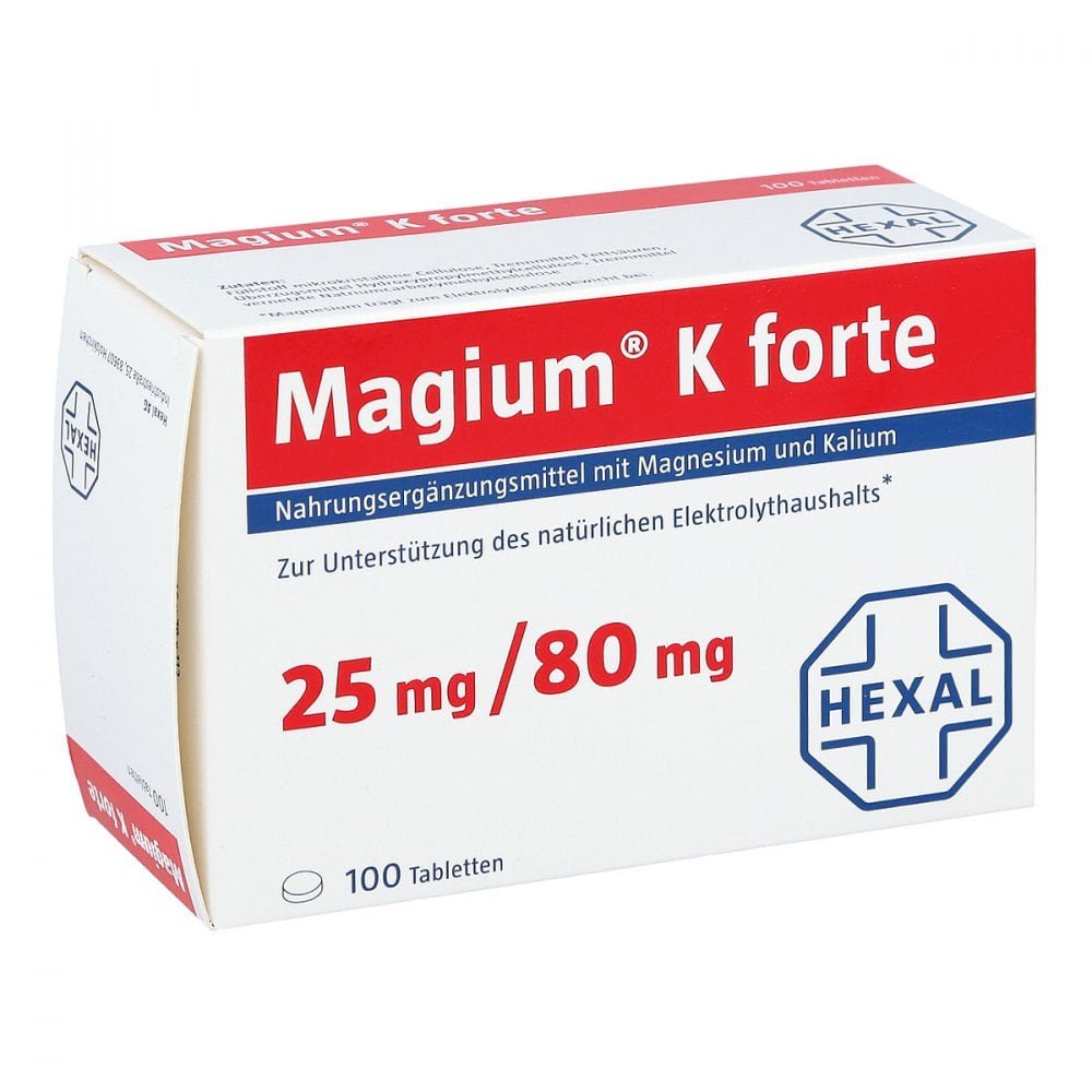 Magium K forte 镁+钾片 100 粒 PZN 02881826