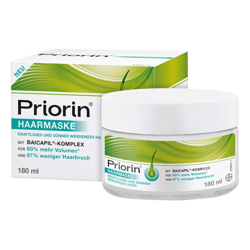 Priorin Hair Mask 180 ml PZN 18878973 | Strengthening Treatment for Thinning Hair