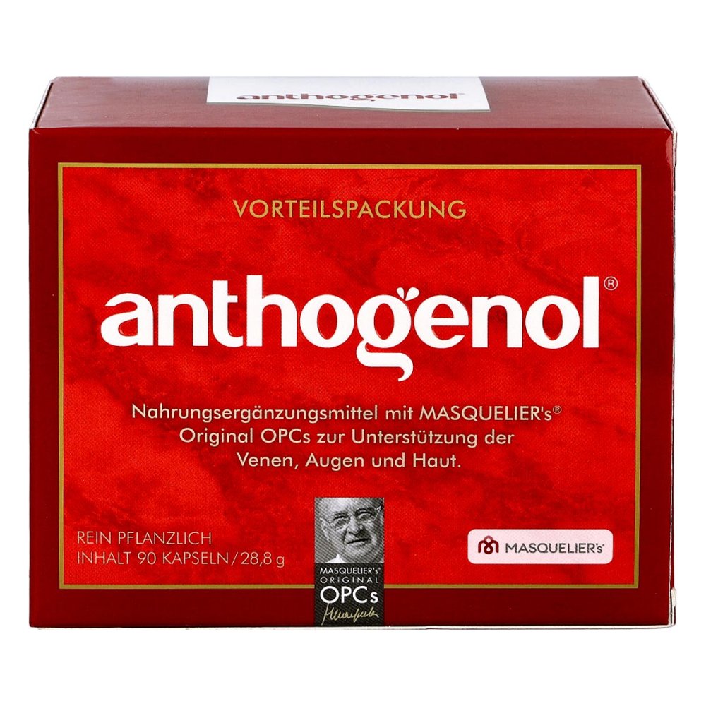 OPC Original Masqueliers Anthogenol Capsules 90 pcs PZN 07321902 – French Grape Seed & Pine Bark Polyphenols