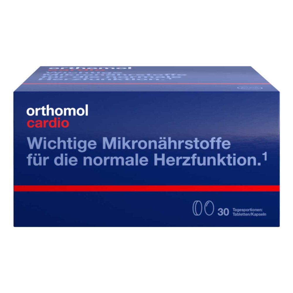 Orthomol Cardio Tablets + Capsules 30 Daily Packs | Heart, Circulation & Homocysteine Support | PZN 10225409