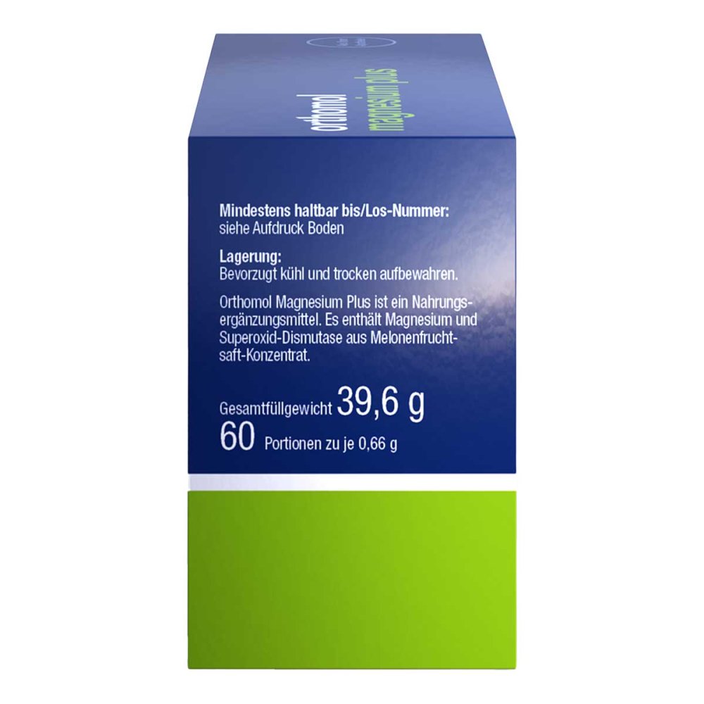 Orthomol Magnesium Plus | 150 mg Magnesium + SOD from Melon | Muscle & Energy Metabolism Support | 60 Vegan Capsules | PZN 12502505