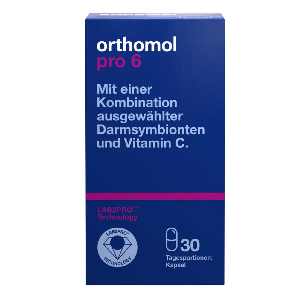 Orthomol Pro 6 Capsules 30 pcs – Advanced 6-Strain Probiotic for Gut & Intestinal Balance PZN 17839445