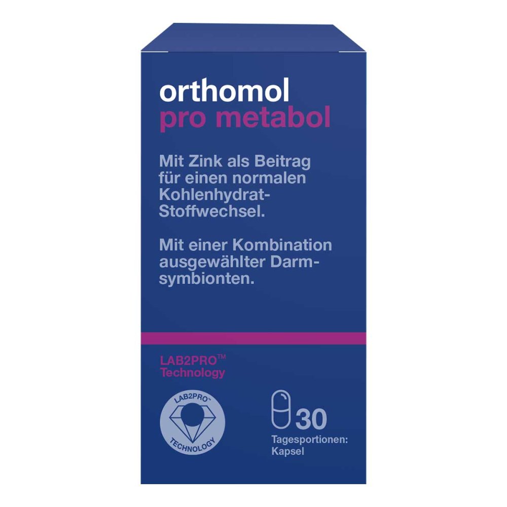 Orthomol Pro Metabol Capsules 30 pcs – Advanced Gut & Metabolism Support with Synbiotics PZN 18113153