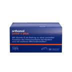Orthomol Junior C Plus | Kids Immune Support with Vitamin C, D, Zinc & Selenium | Raspberry-Lime | 30 Sachets | PZN 10013216