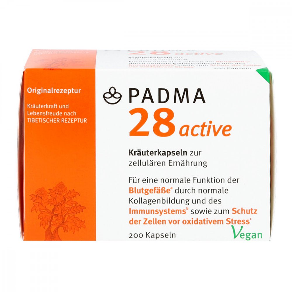 Padma 28 活性胶囊，200 粒 PZN 16617866