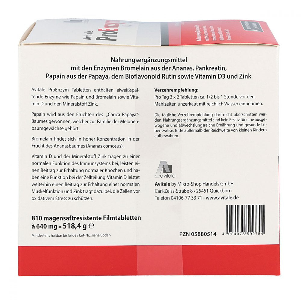 ProEnzym gastro-resistant tablets 810st PZN 05880514