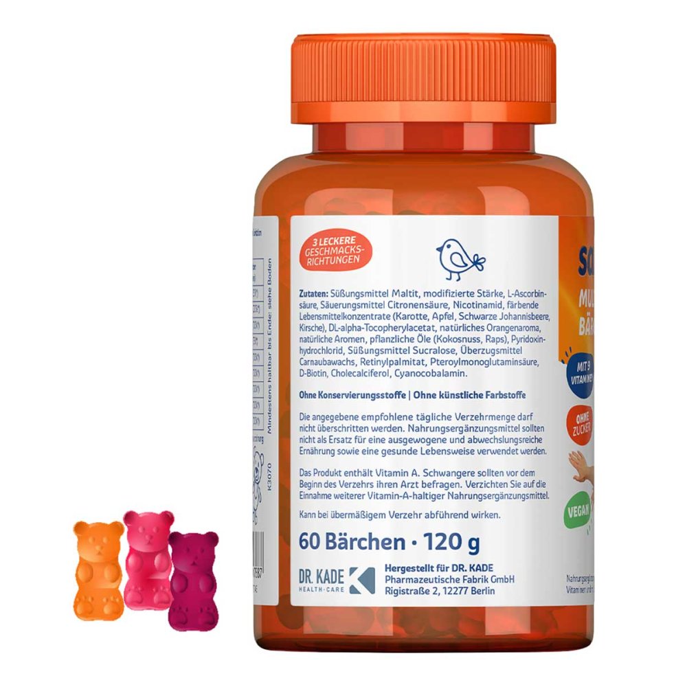 Sanostol Multi-Vitamin Bears, 60 pieces PZN 17873146