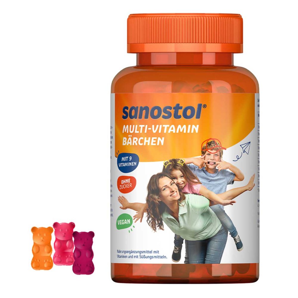 Sanostol Multi-Vitamin Bears, 60 pieces PZN 17873146