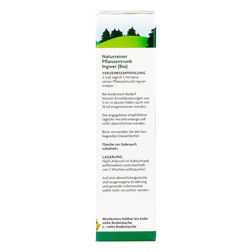 Germany Schoenenberger Organic Ginger Herbal Drink 200ml PZN 02640525 Fresh Pressed Plant Juice Digestive Stomach Support Vegan