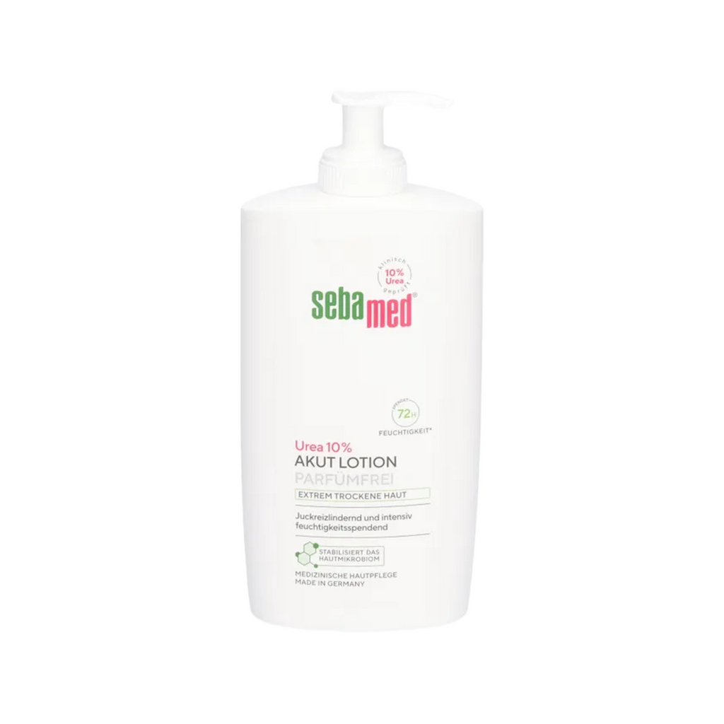 sebamed Urea 10% Acute Body Lotion Fragrance-Free | 72H Intensive Moisture | Extremely Dry, Itchy & Flaky Skin | Sweet Almond Oil | 400 ml | PZN 19949534