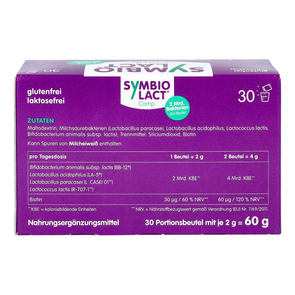 SymbioLact Comp. Sachets 30 pcs | Probiotic Gut Flora & Intestinal Mucosa Support | PZN 07493425