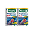taxofit Magnesium 500 Night + Melatonin | 2-Pack | 1 mg Melatonin, Hops, Vitamin B6 & E | 2 × 30 Tablets | PZN 18739651