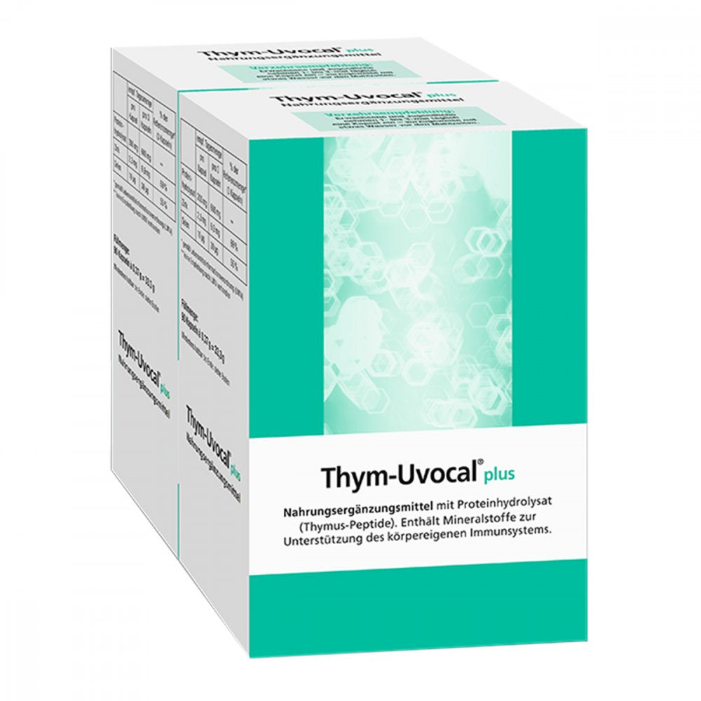 Thym-Uvocal Plus | Thymus Peptides, Zinc & Selenium | Immune Support Formula | 180 Capsules | PZN 05917660