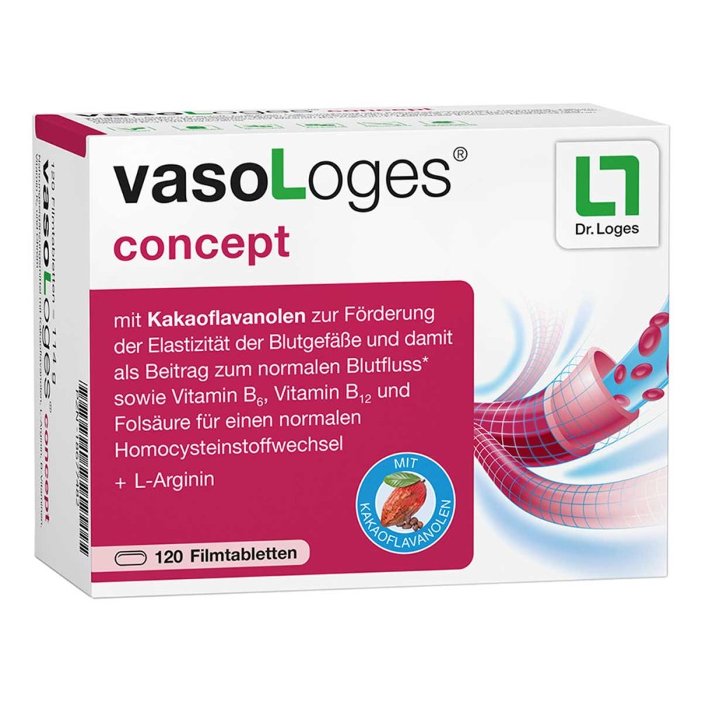 Vasologes 概念薄膜衣片，120 片 PZN 18677482
