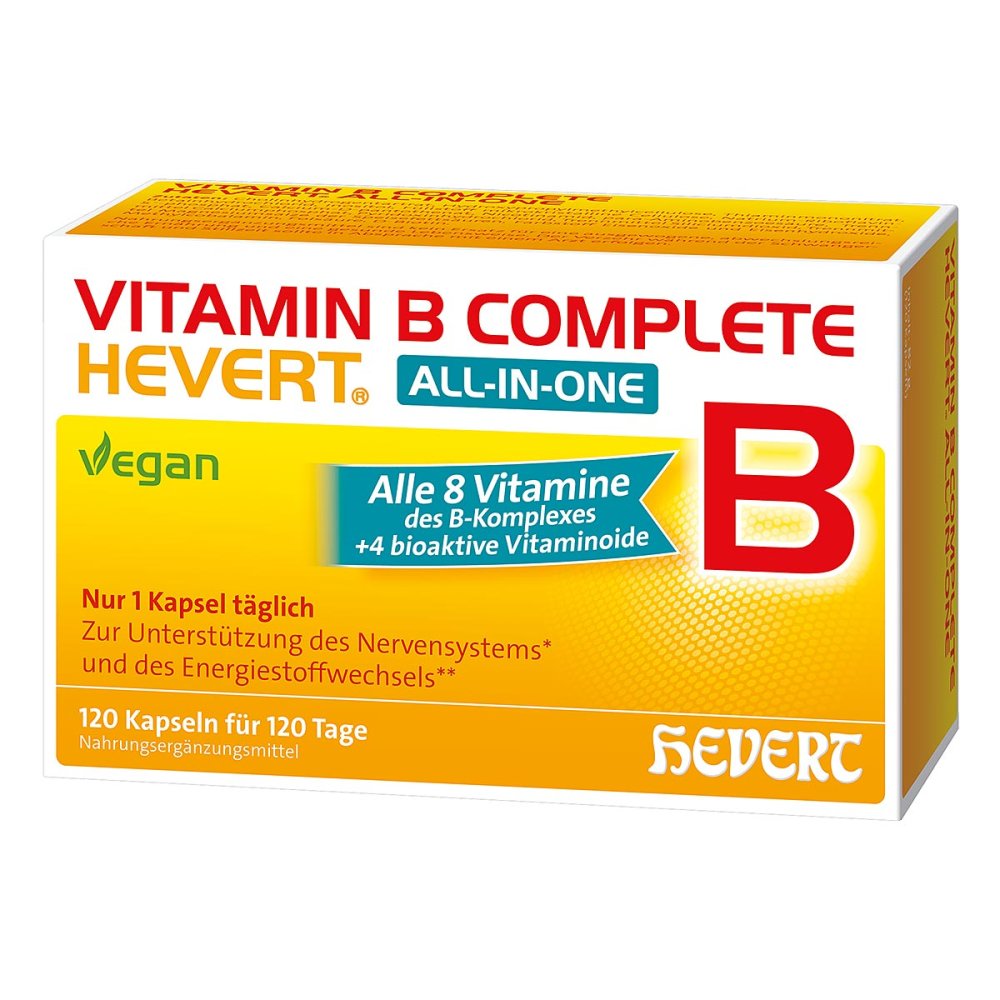 Vitamin B Complete Hevert all-in-one capsules, 120 pcs PZN 19214755