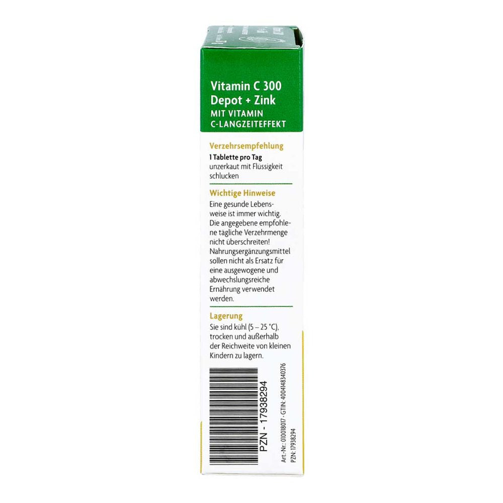 Vitamin C 300 Depot + Zinc Salus Tablets, 30 pcs PZN 17938294