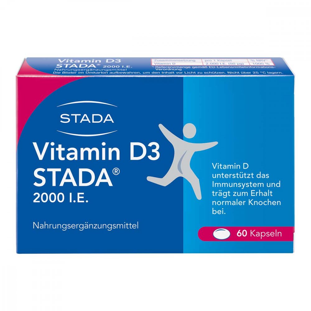 Vitamin D3 STADA 2000 IU capsules, 60 pieces PZN 17579286