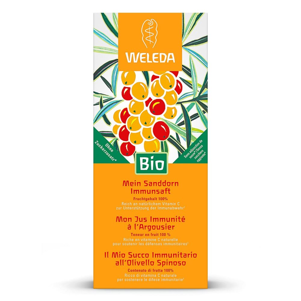 Weleda My Sea Buckthorn Immune Juice, 200 ml PZN 19118046